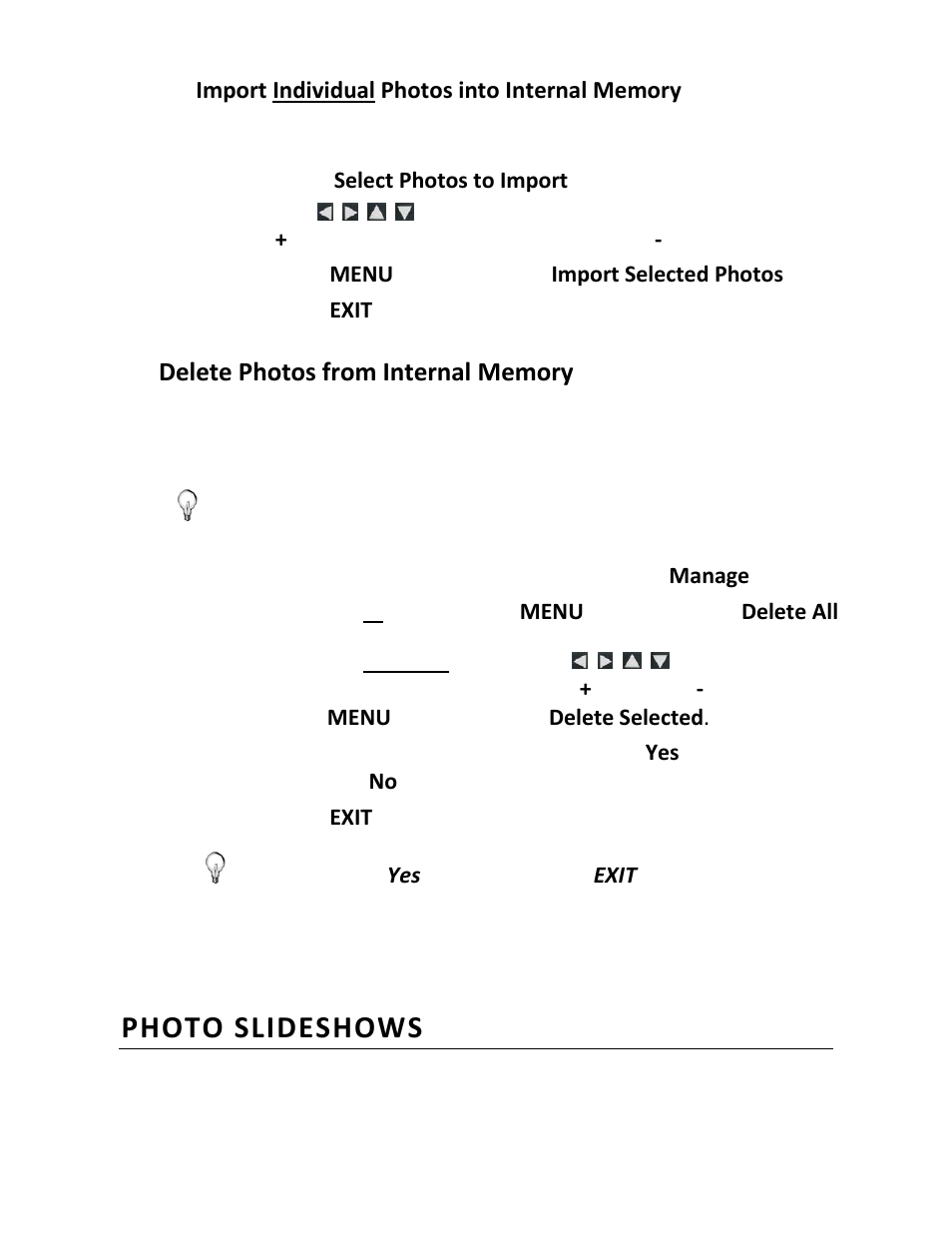 Photo slideshows | Pandigital PI8004W01 User Manual | Page 18 / 54