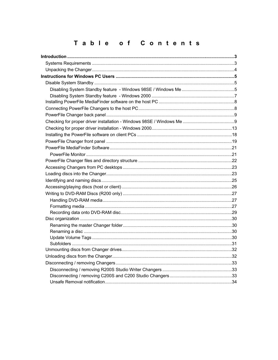PowerFile C200 Studio User Manual | Page 2 / 56