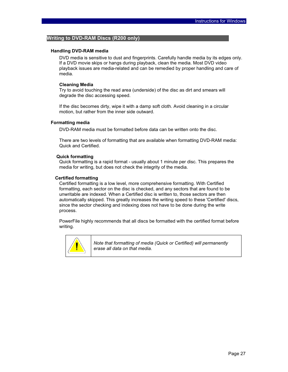 PowerFile C200 Studio User Manual | Page 28 / 56