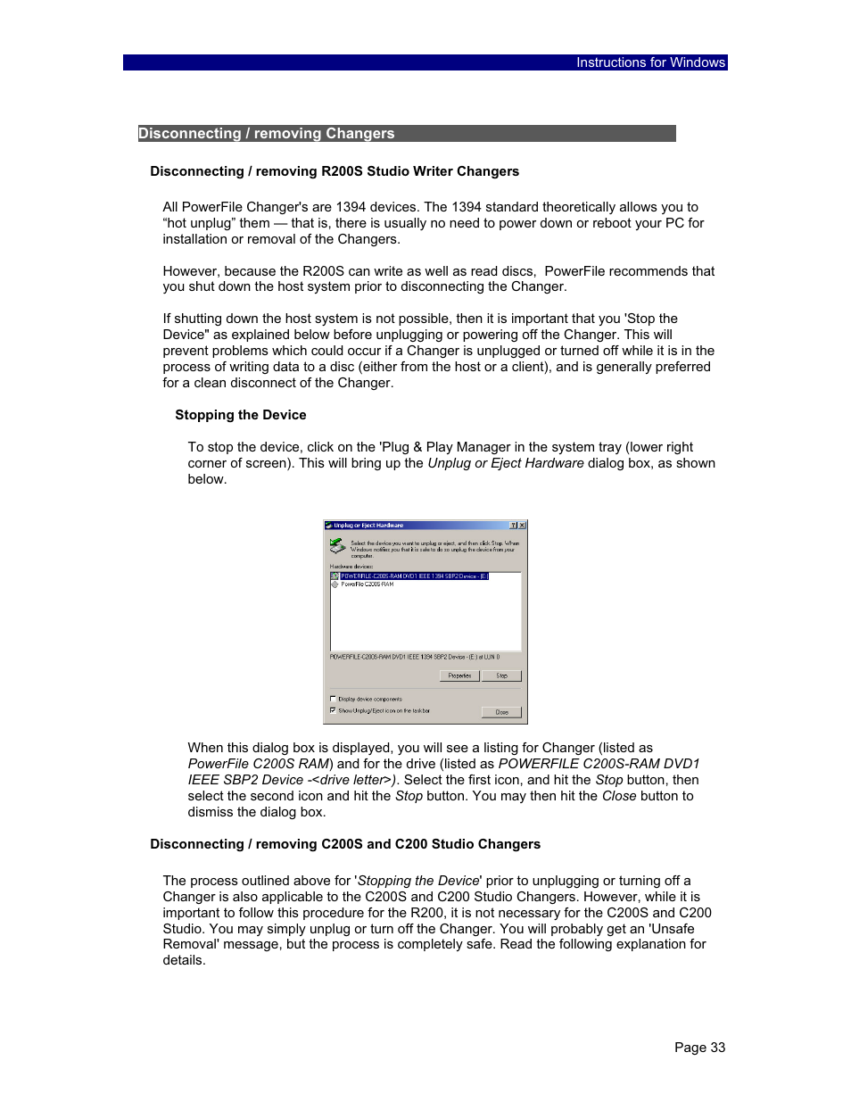 PowerFile C200 Studio User Manual | Page 34 / 56