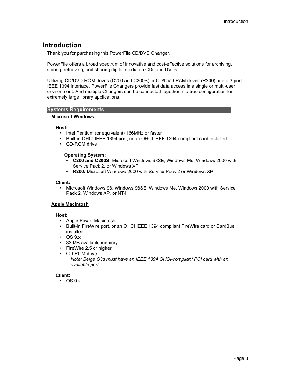 Introduction | PowerFile C200 Studio User Manual | Page 4 / 56