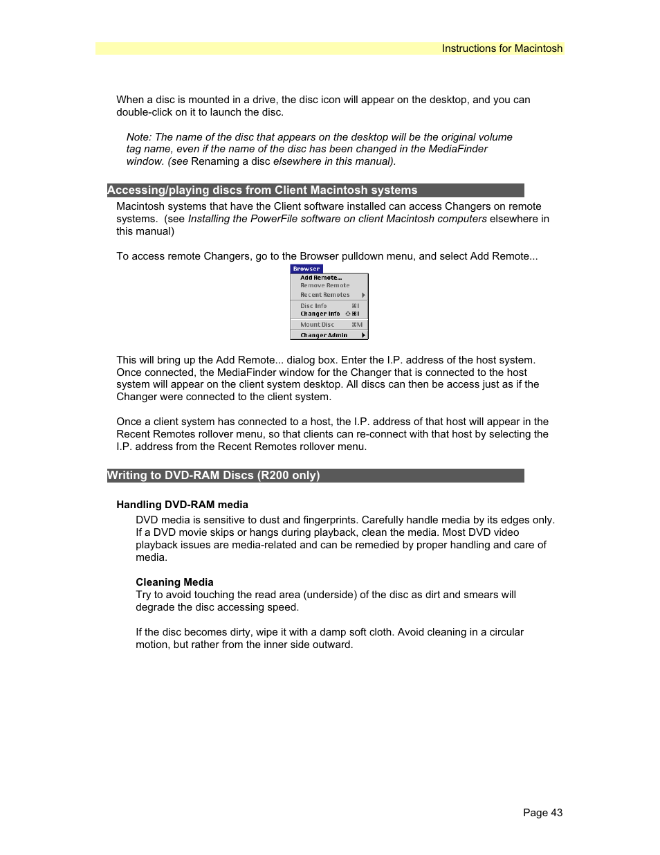PowerFile C200 Studio User Manual | Page 44 / 56