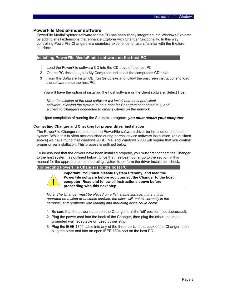 PowerFile C200 Studio User Manual | Page 9 / 56