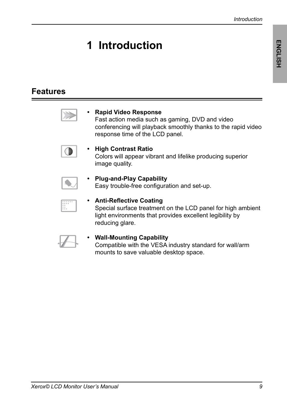 Chapter 1, Introduction, 1 introduction | Features | Proview XA3 Series User Manual | Page 10 / 27
