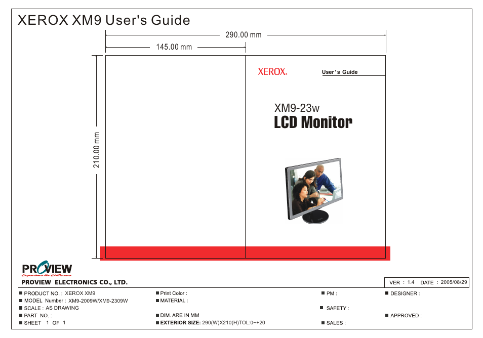 Proview XM9-23w User Manual | 36 pages