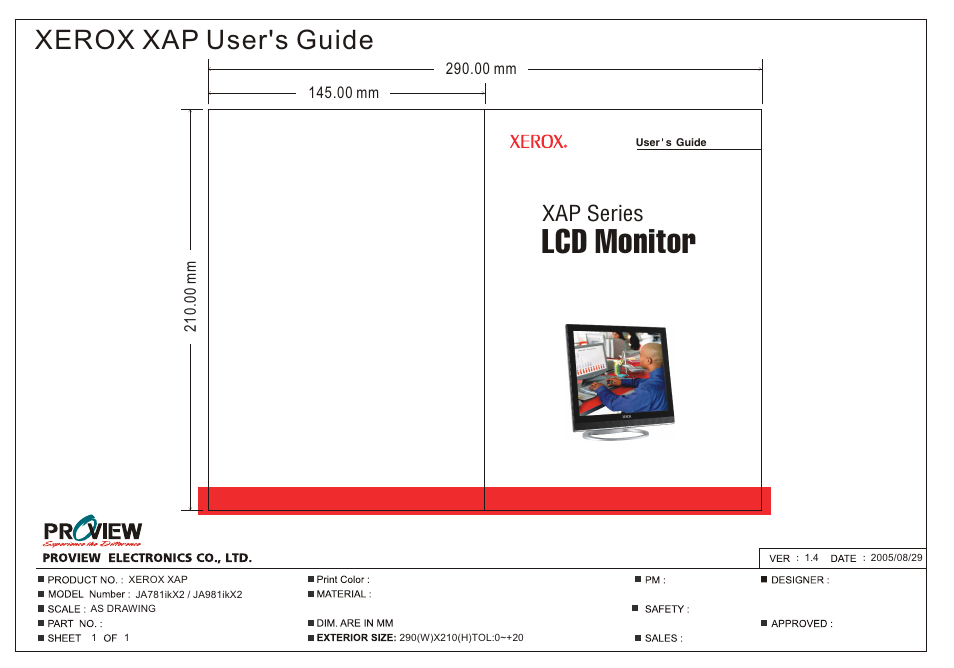 Proview XAP series User Manual | 32 pages