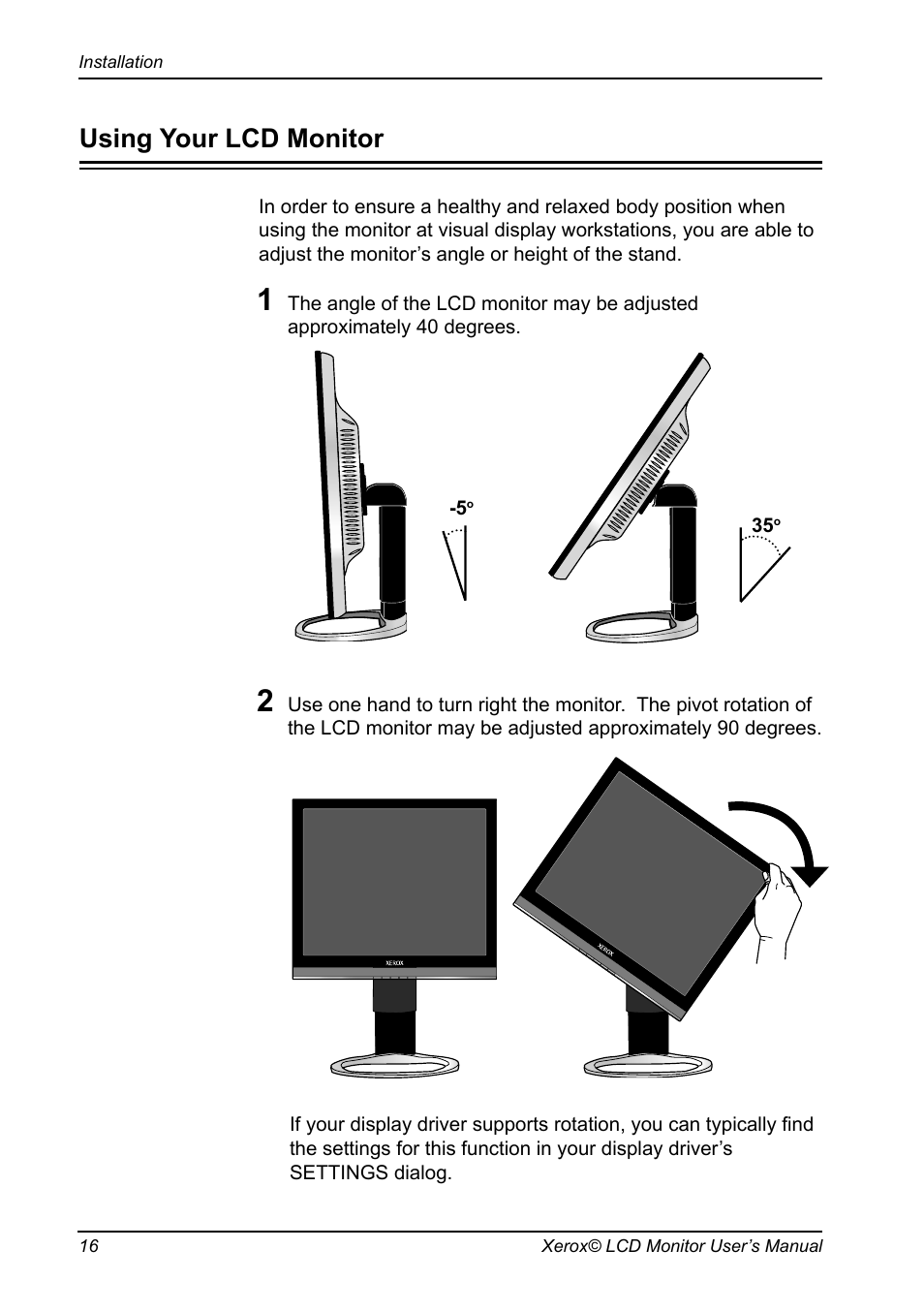 Using your lcd monitor | Proview XAP series User Manual | Page 17 / 32