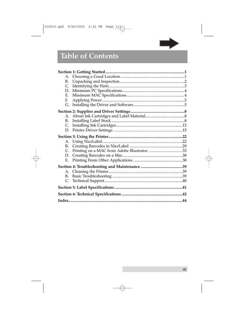 Primera Technology LX800 User Manual | Page 3 / 50