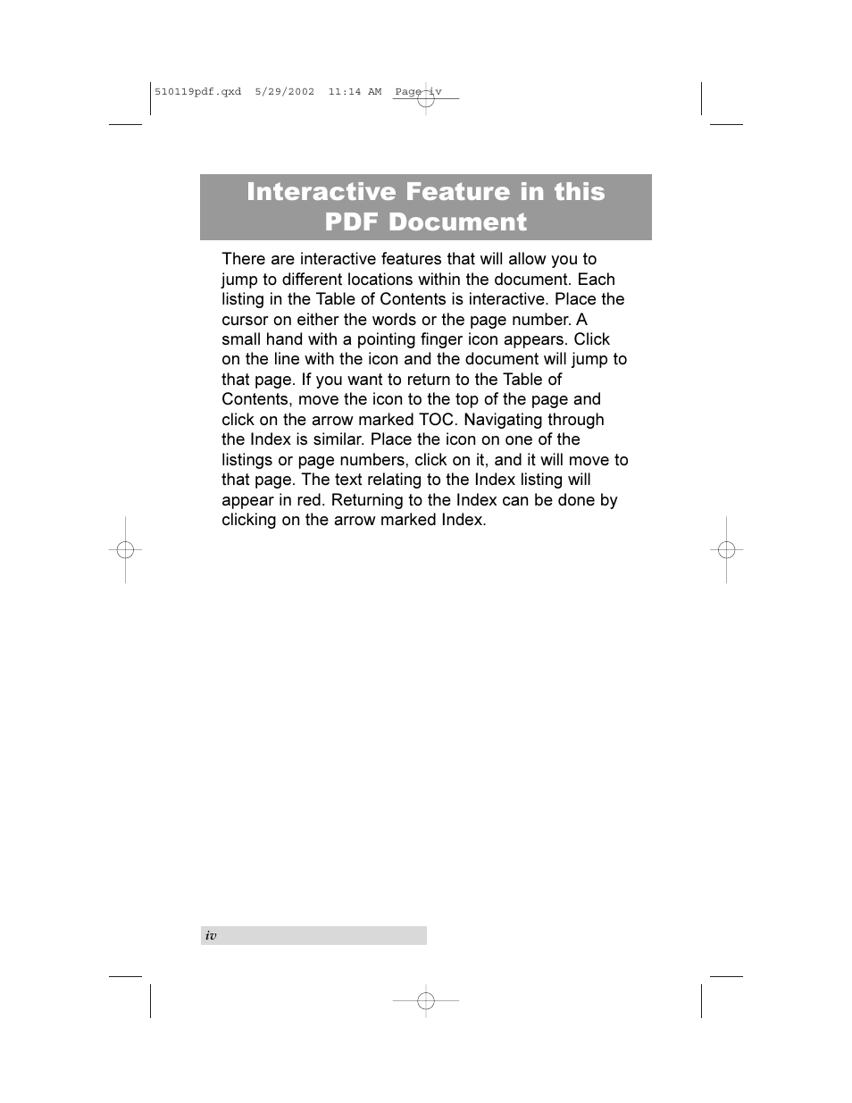 Interactive feature in this pdf document | Primera Technology LX800 User Manual | Page 4 / 50