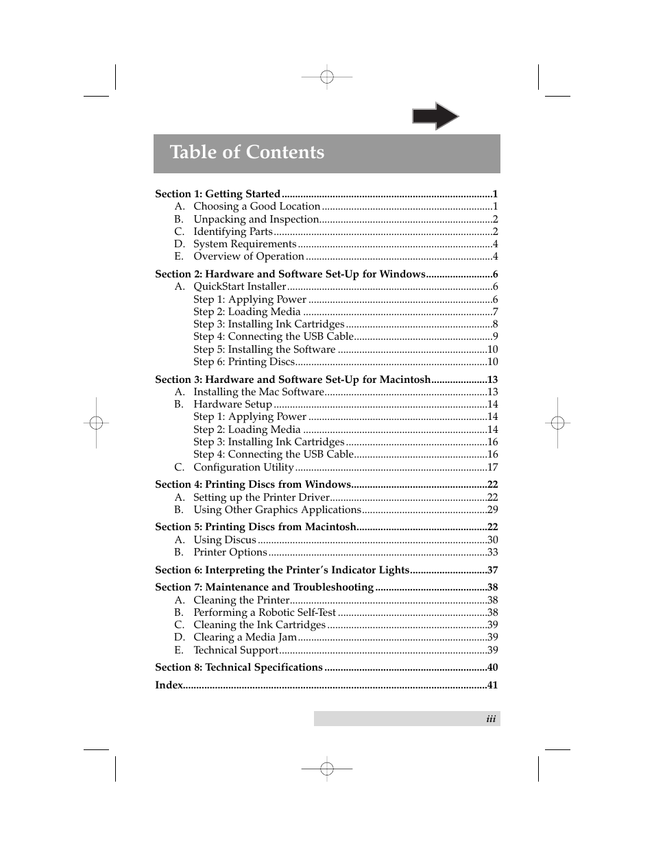 Primera Technology BravoPro Automated Optical Disc Printing System User Manual | Page 3 / 48