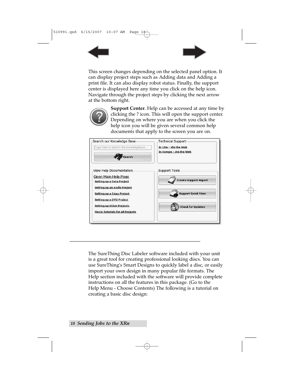 C. creating a print label using surething | Primera Technology Network Disc Duplication & Printing System User Manual | Page 22 / 50