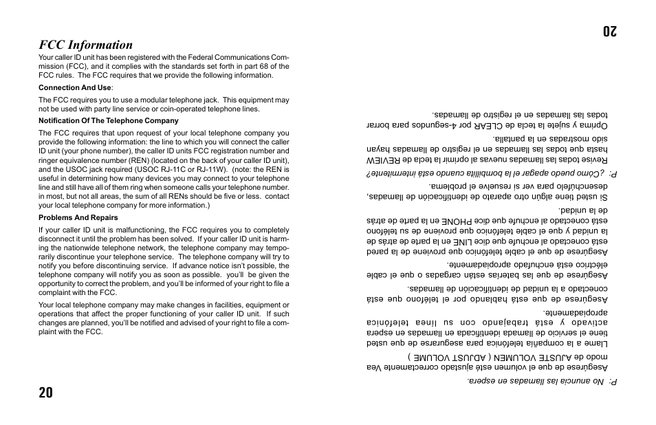 Fcc information | Primera Technology 9900CW User Manual | Page 20 / 24