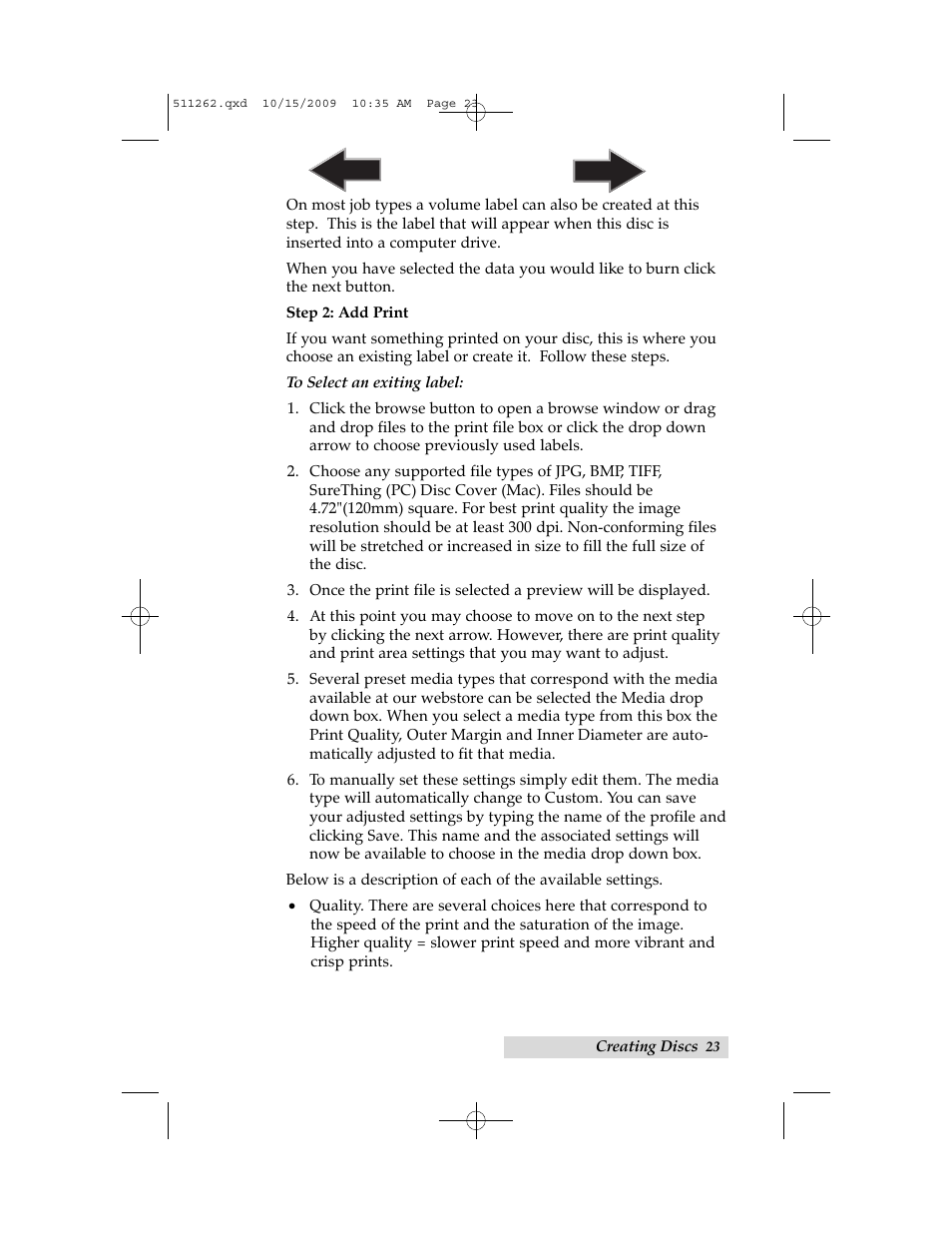 Step 2 add print | Primera Technology BRAVOPRO XI 032910-511262 User Manual | Page 27 / 64