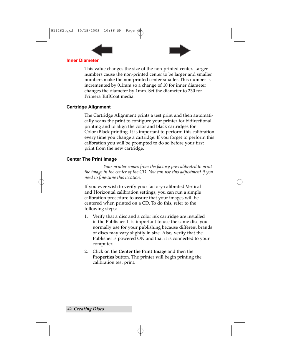 Primera Technology BRAVOPRO XI 032910-511262 User Manual | Page 46 / 64