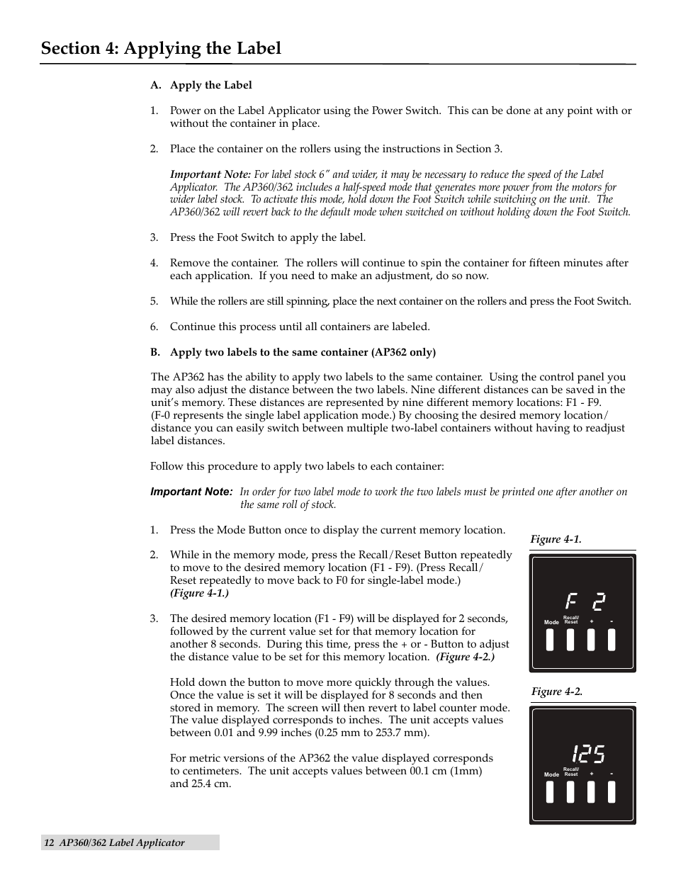 Applying the label | Primera Technology AP362 User Manual | Page 12 / 20