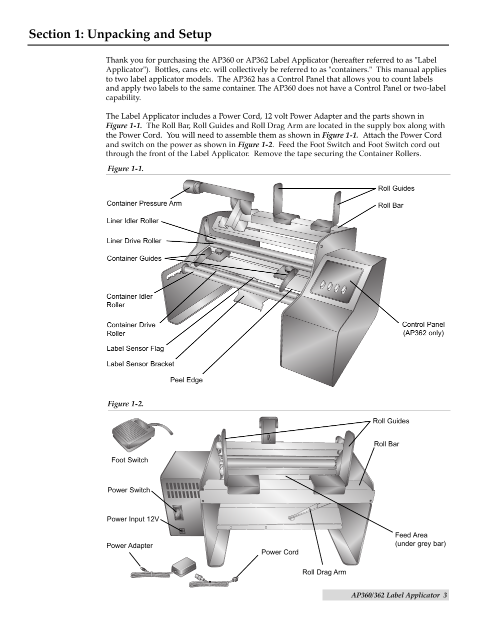 Unpacking and setup | Primera Technology AP362 User Manual | Page 3 / 20