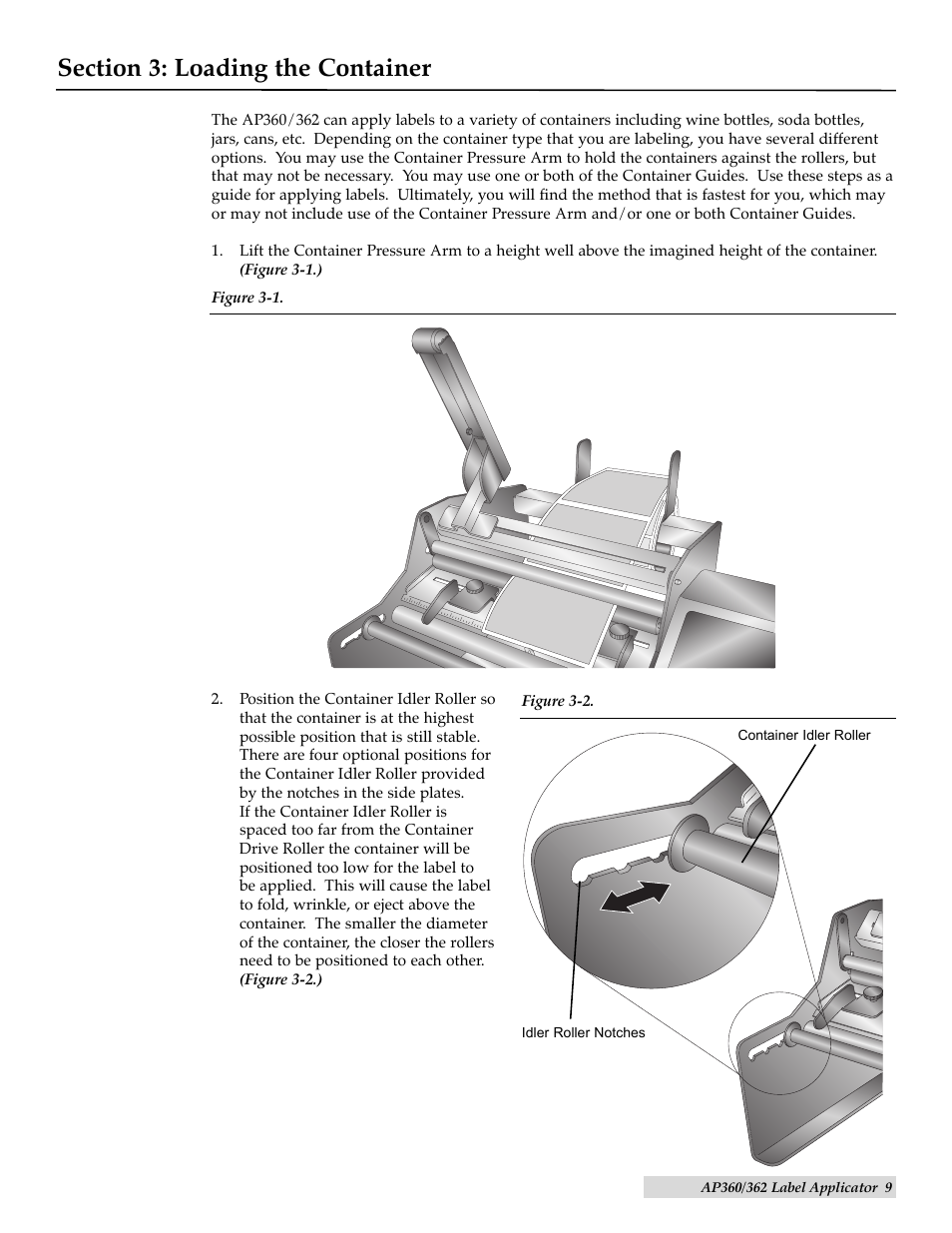 Loading the container | Primera Technology AP362 User Manual | Page 9 / 20