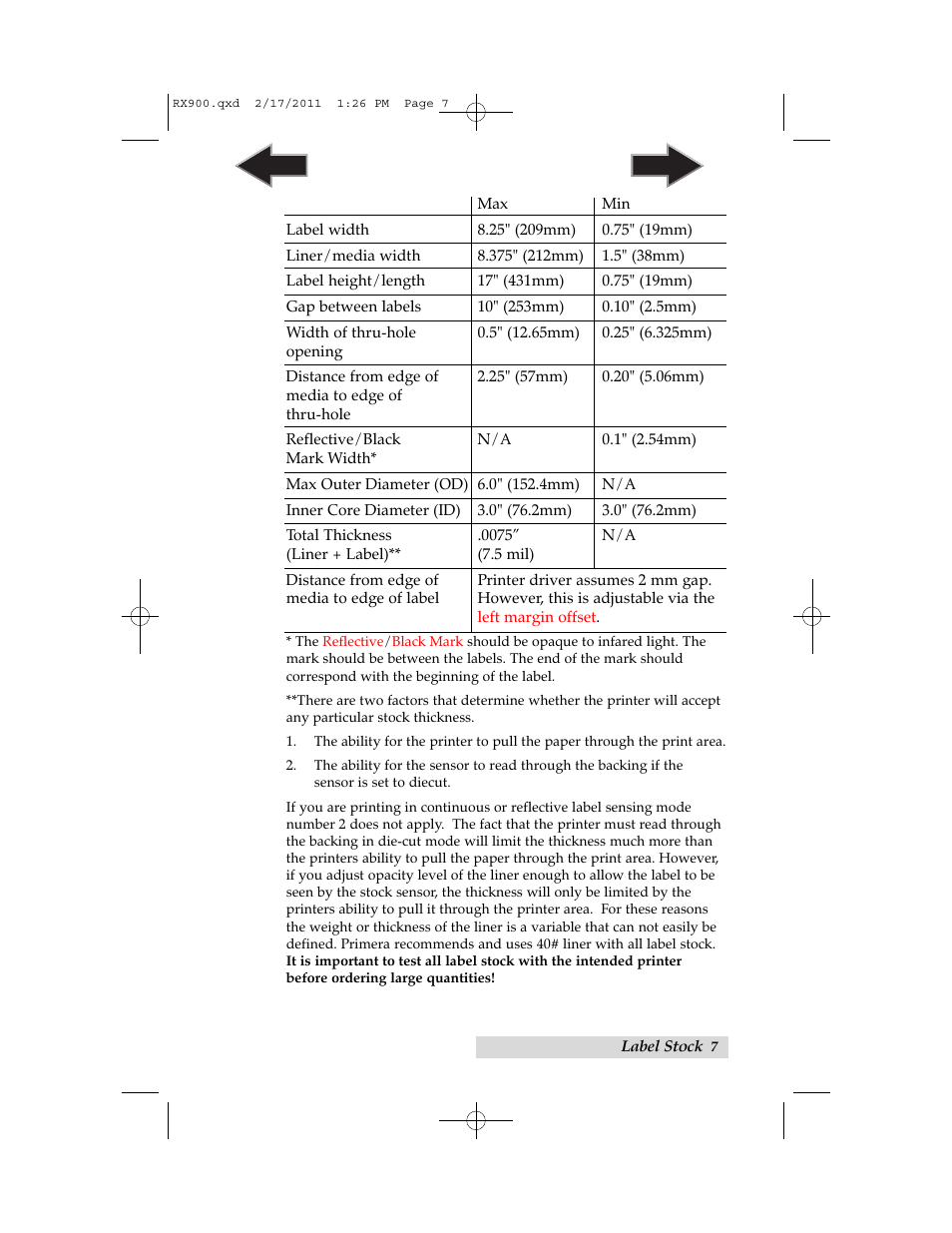 Primera Technology RX900 User Manual | Page 11 / 68