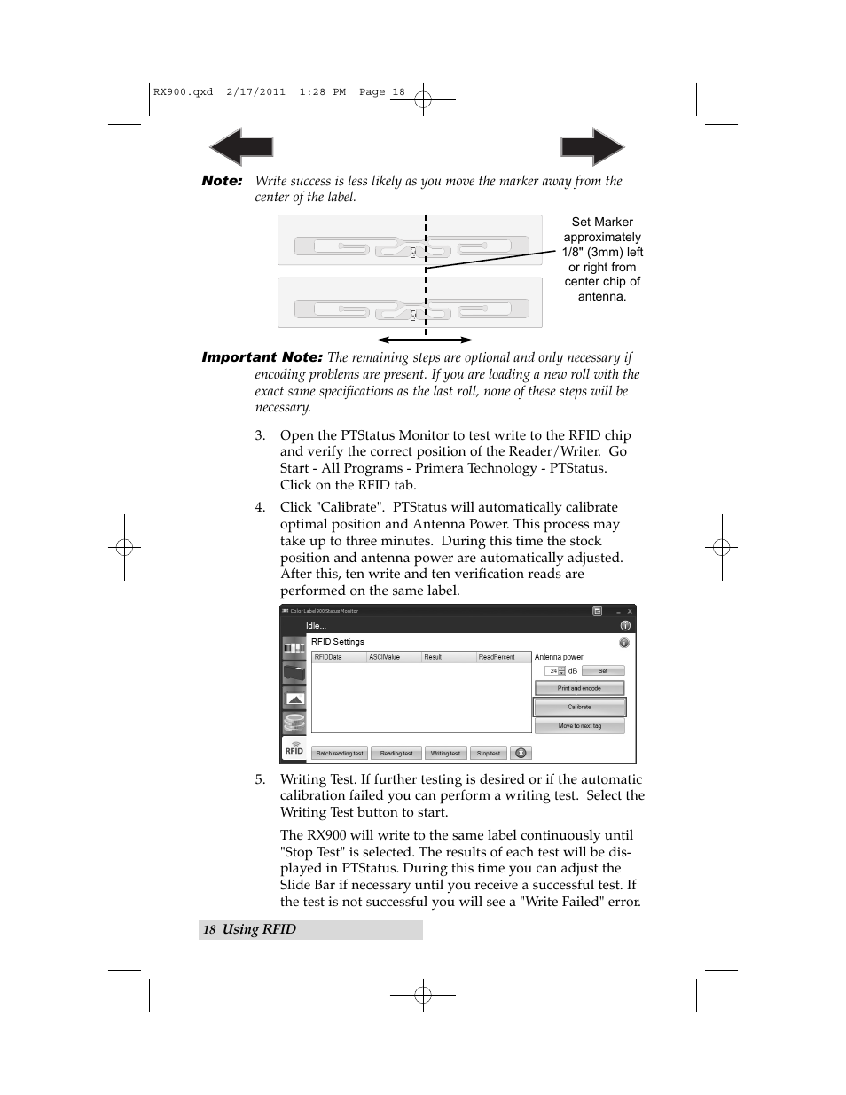 Primera Technology RX900 User Manual | Page 22 / 68