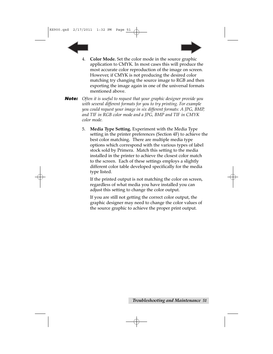 Primera Technology RX900 User Manual | Page 55 / 68