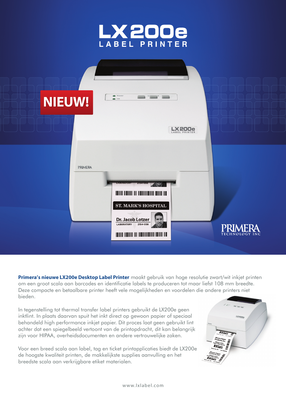 Primera Technology LX200e User Manual | 2 pages