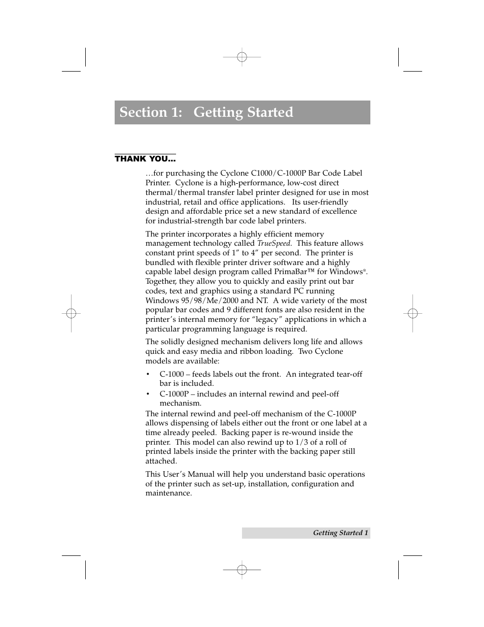 Primera Technology Cyclone C-1000 User Manual | Page 5 / 66