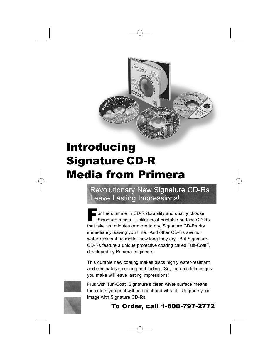 Introducing signature cd-r media from primera | Primera Technology 000424-510171-(05) User Manual | Page 64 / 68