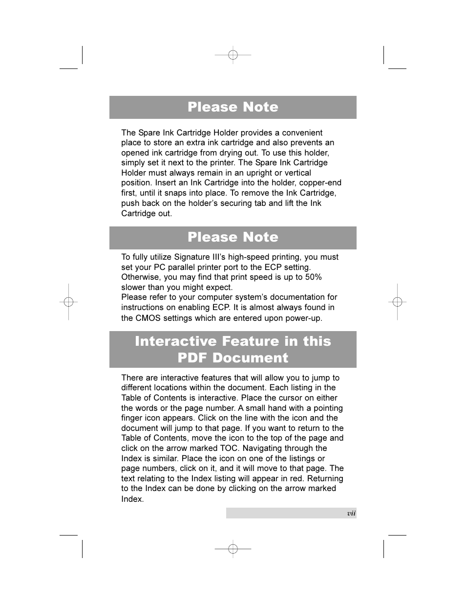 Interactive feature in this pdf document | Primera Technology 000424-510171-(05) User Manual | Page 7 / 68