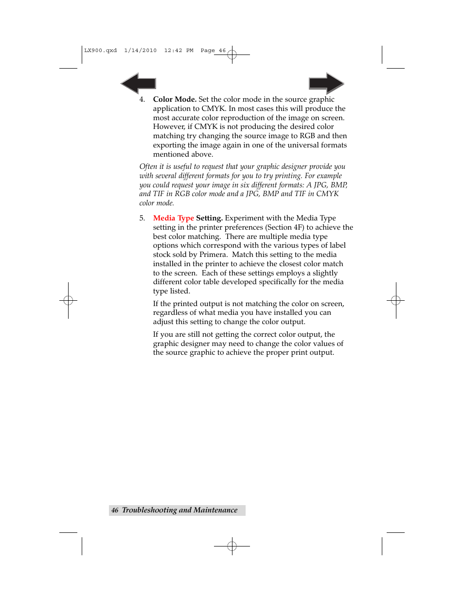 Primera Technology LX900 User Manual | Page 50 / 62