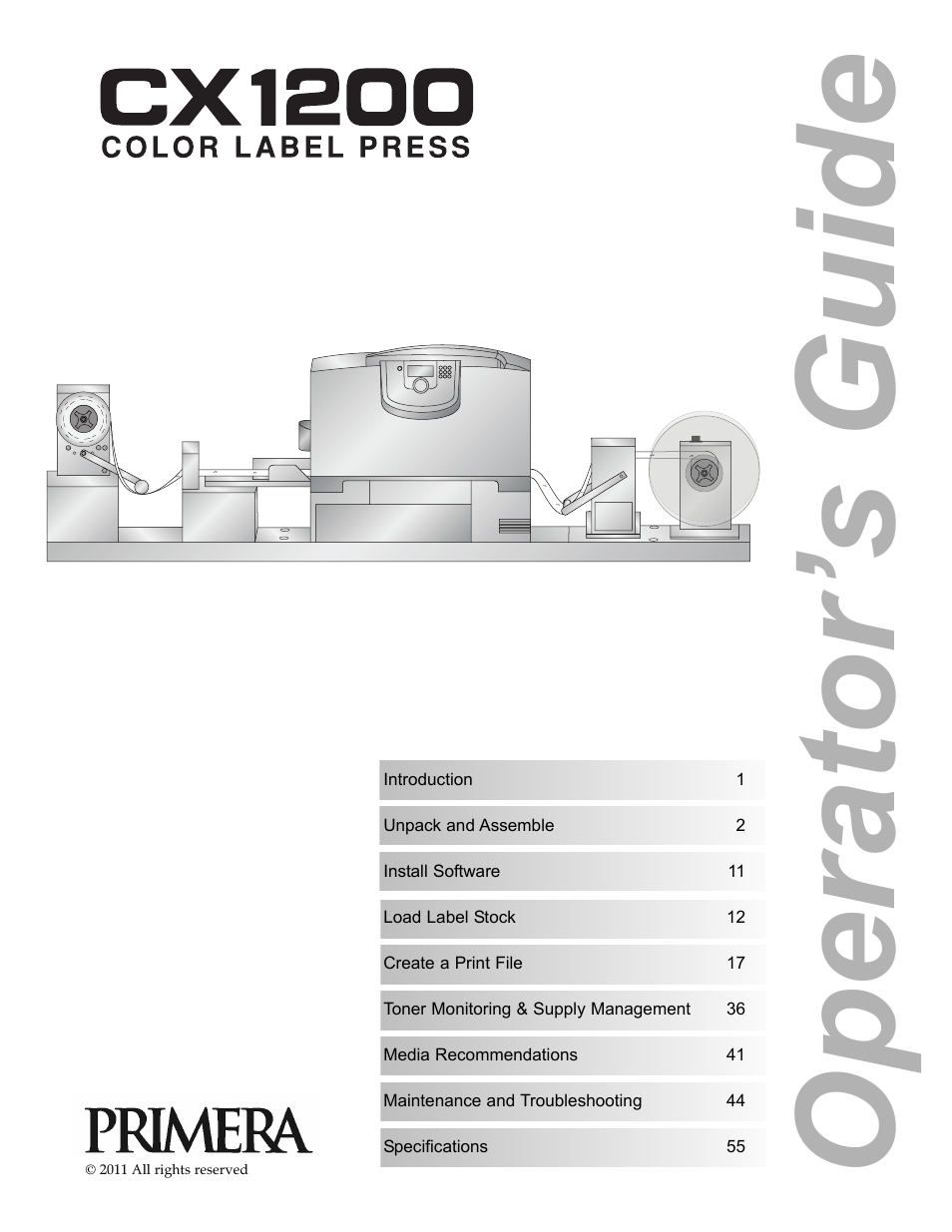 Primera Technology CX1200 User Manual | 64 pages
