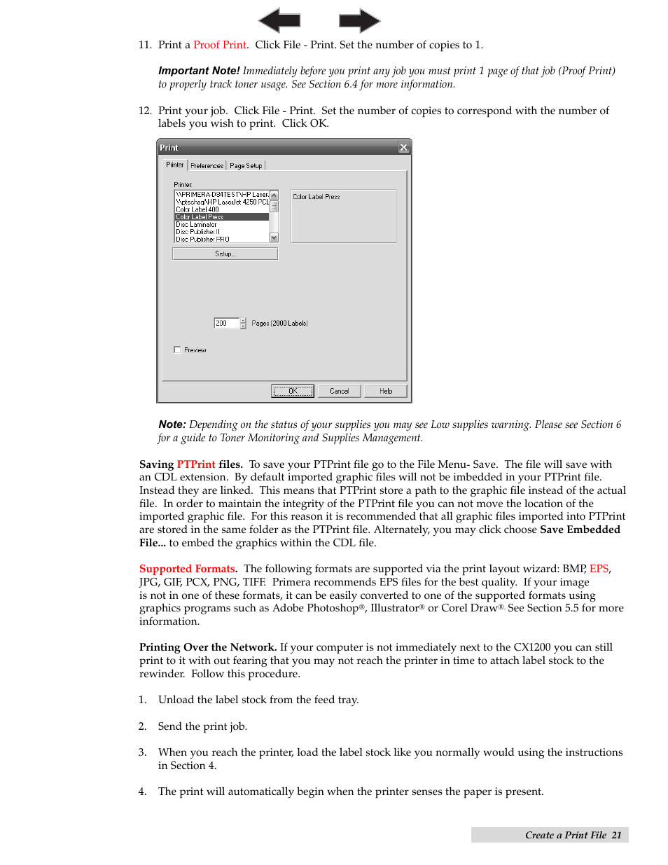 Primera Technology CX1200 User Manual | Page 25 / 64