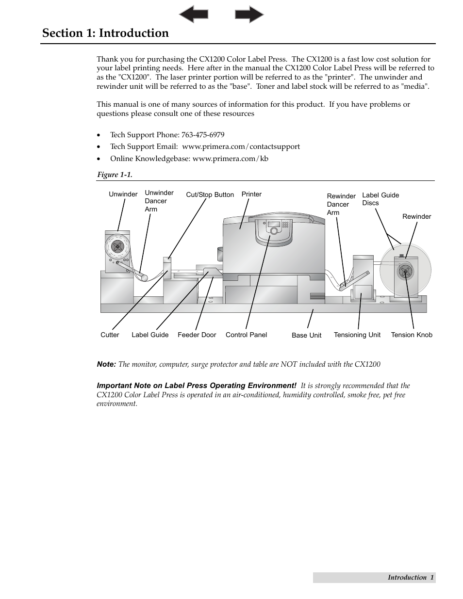 Introduction | Primera Technology CX1200 User Manual | Page 5 / 64