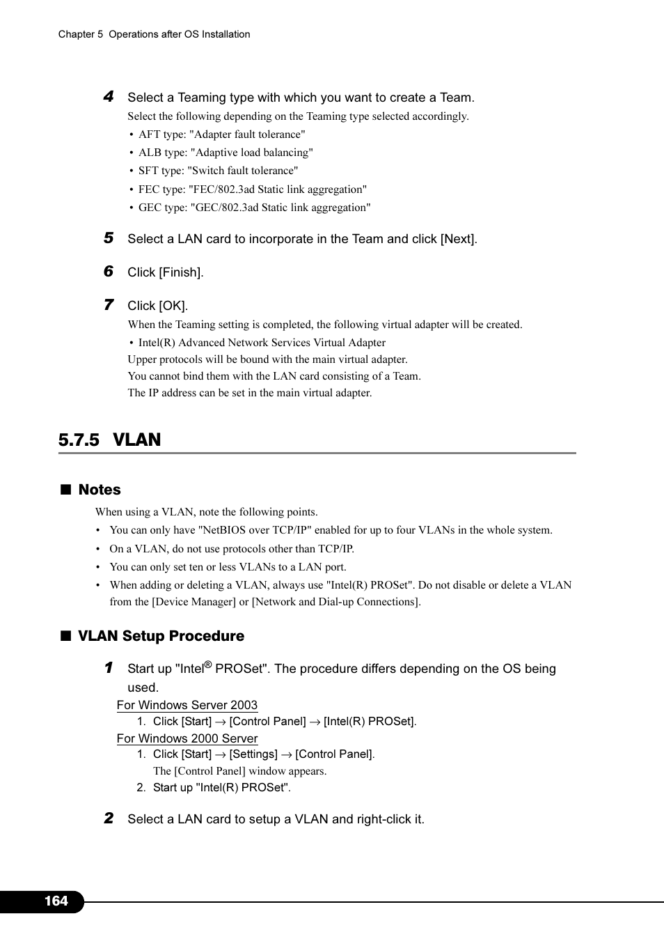 5 vlan | Primera Technology Fujitsu Tape Drive RX300 S2 User Manual | Page 164 / 311