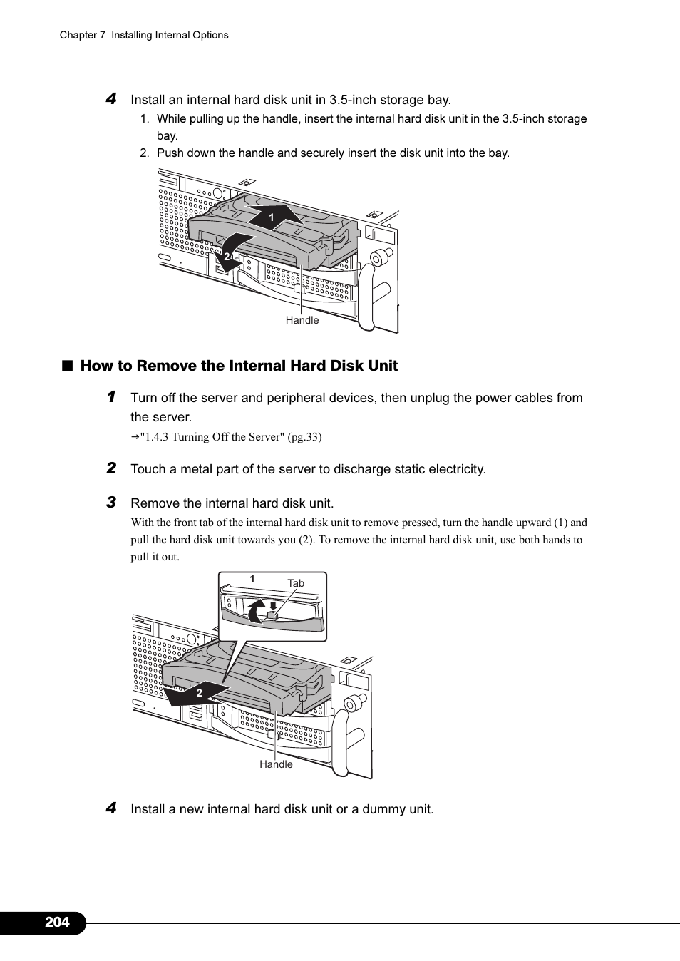 How to remove the internal hard disk unit | Primera Technology Fujitsu Tape Drive RX300 S2 User Manual | Page 204 / 311