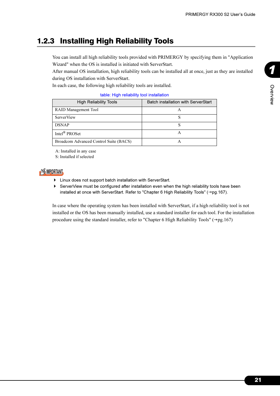 3 installing high reliability tools | Primera Technology Fujitsu Tape Drive RX300 S2 User Manual | Page 21 / 311