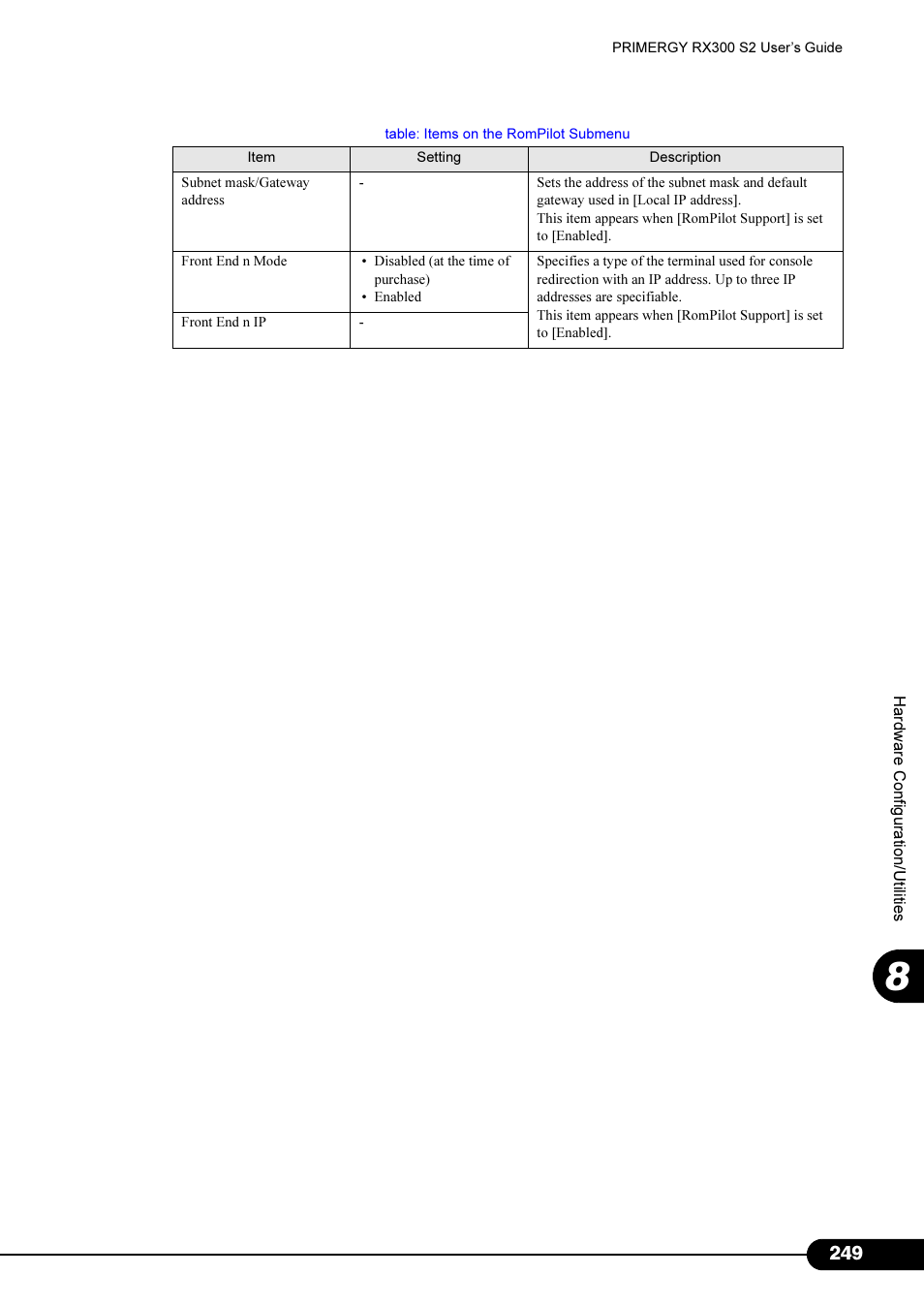Primera Technology Fujitsu Tape Drive RX300 S2 User Manual | Page 249 / 311