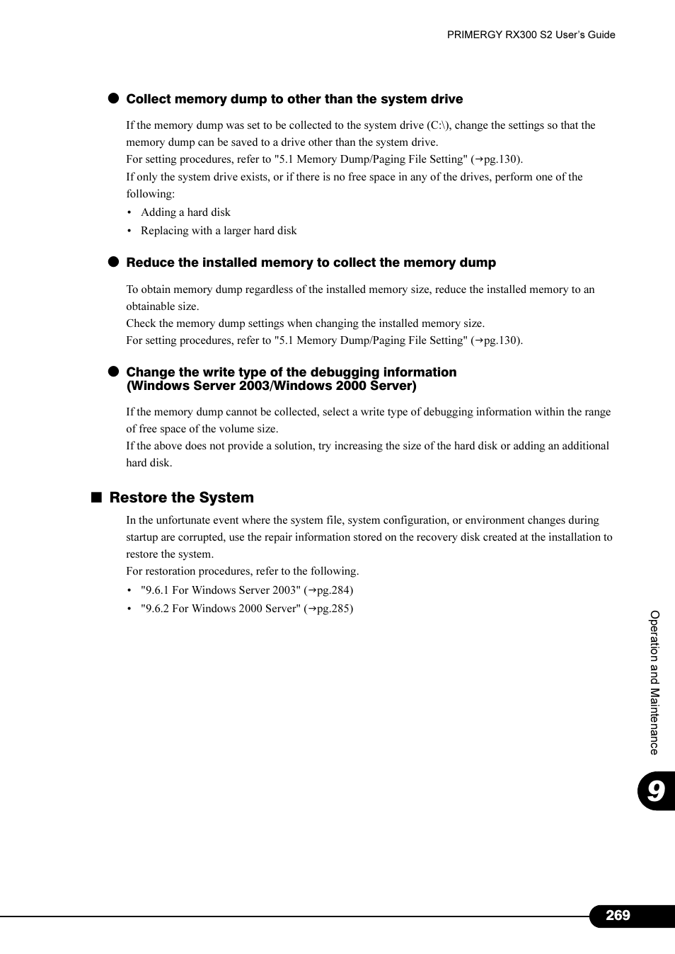 Restore the system | Primera Technology Fujitsu Tape Drive RX300 S2 User Manual | Page 269 / 311