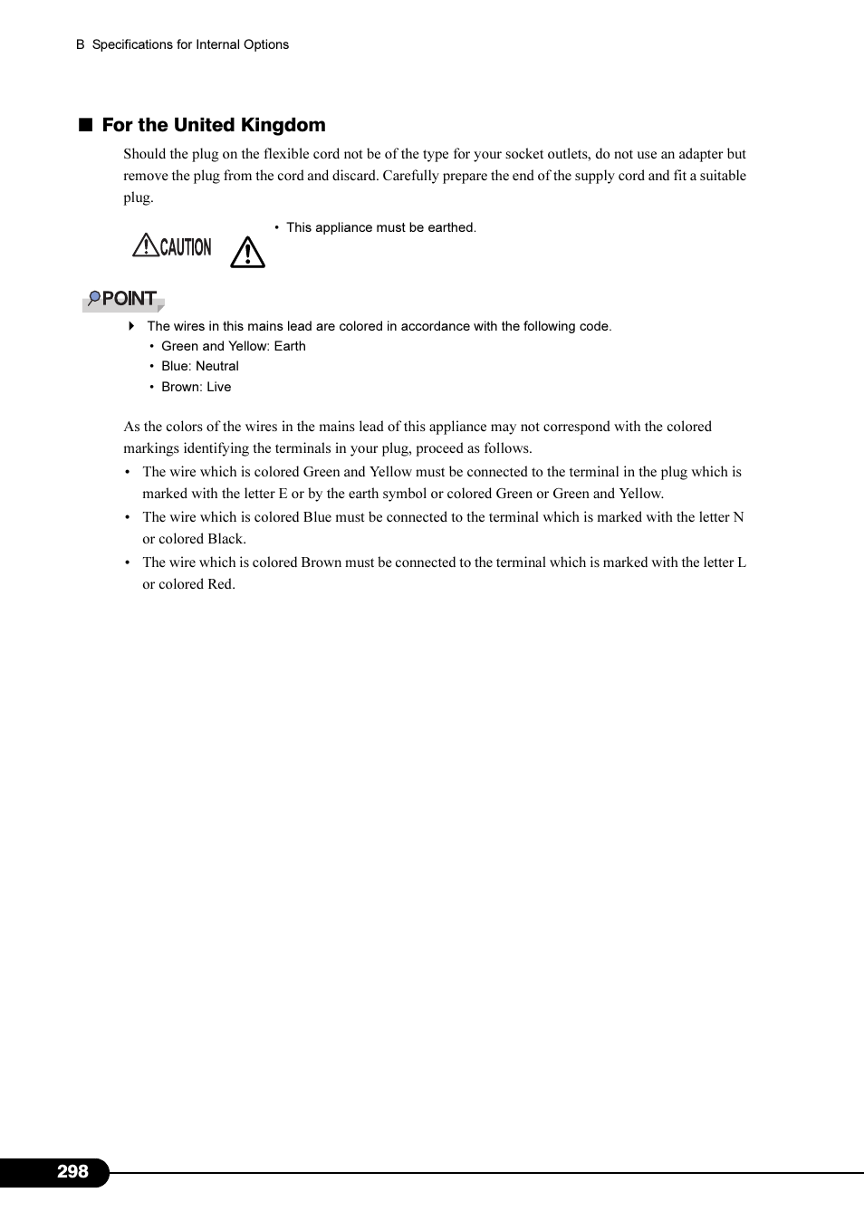 For the united kingdom | Primera Technology Fujitsu Tape Drive RX300 S2 User Manual | Page 298 / 311