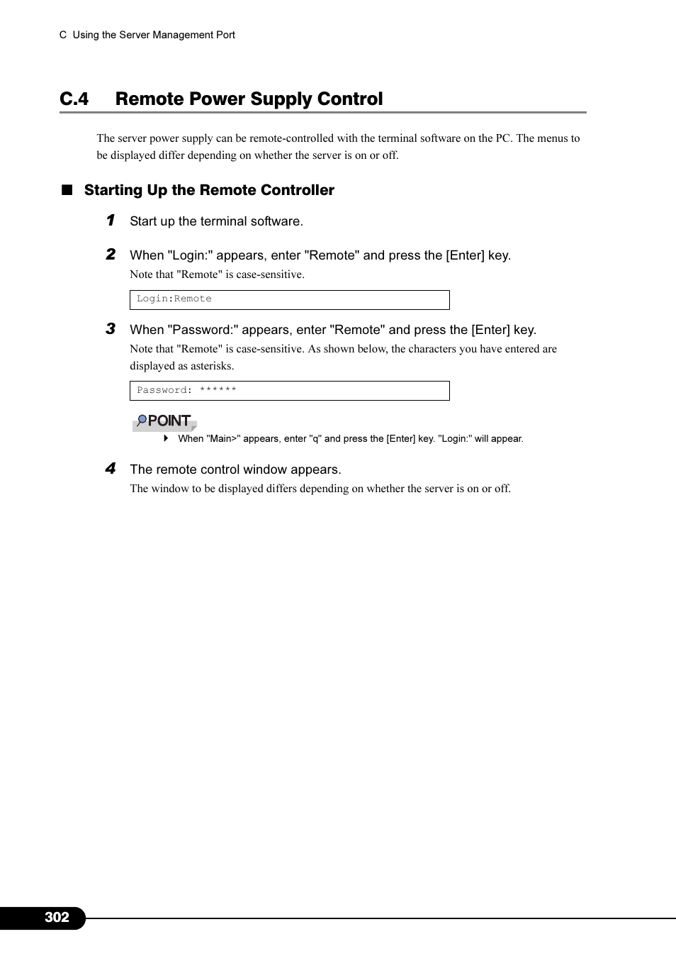 C.4 remote power supply control | Primera Technology Fujitsu Tape Drive RX300 S2 User Manual | Page 302 / 311