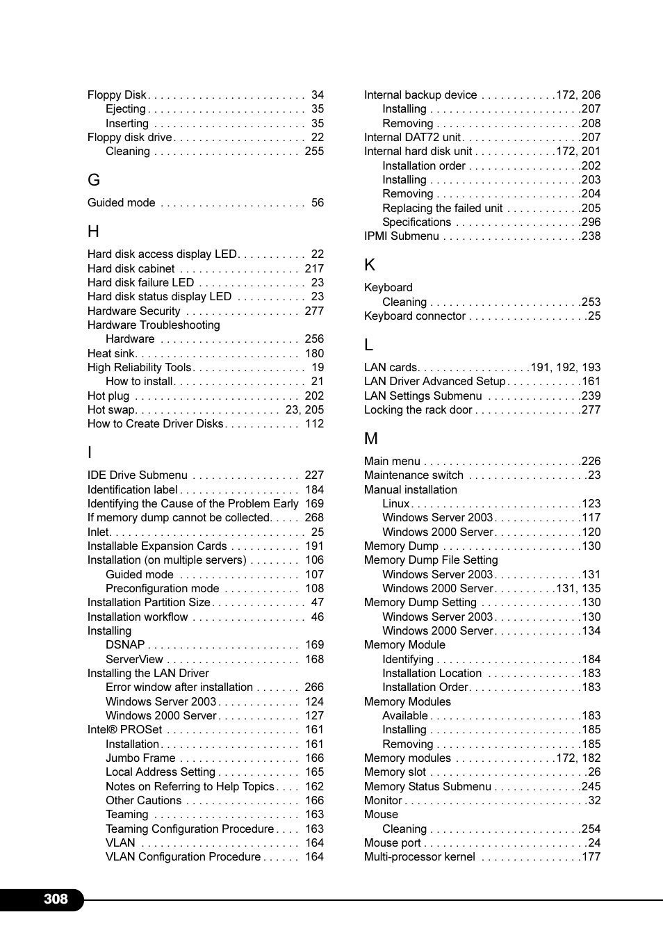 Primera Technology Fujitsu Tape Drive RX300 S2 User Manual | Page 308 / 311