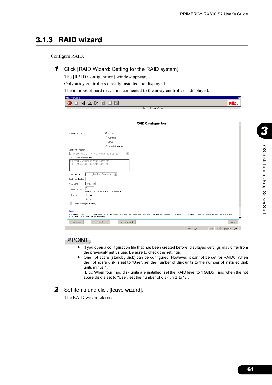 3 raid wizard | Primera Technology Fujitsu Tape Drive RX300 S2 User Manual | Page 61 / 311