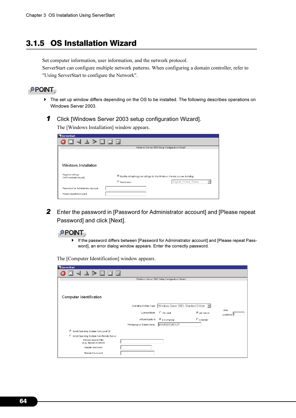 5 os installation wizard | Primera Technology Fujitsu Tape Drive RX300 S2 User Manual | Page 64 / 311