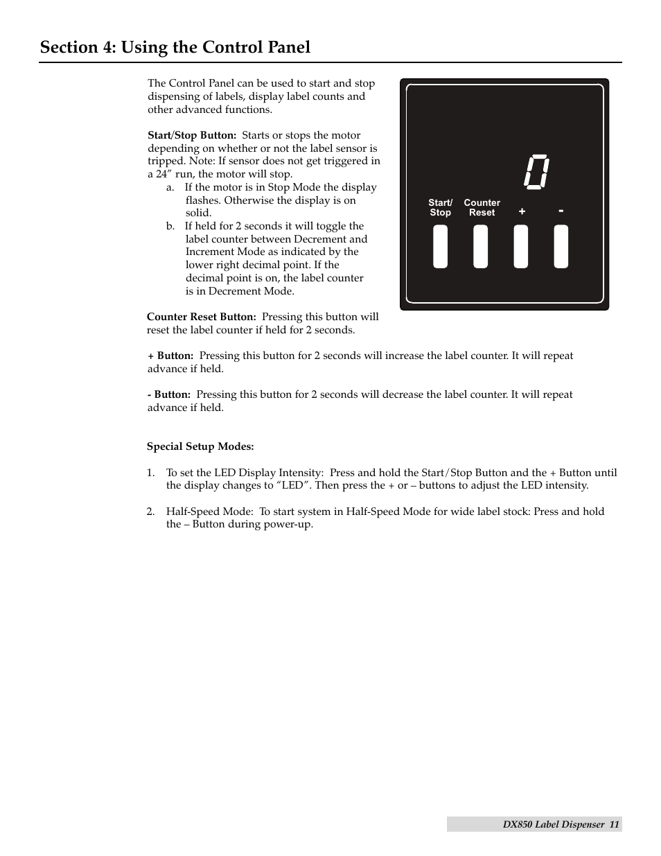 Primera Technology LABEL DISPENSER DX850 User Manual | Page 11 / 16