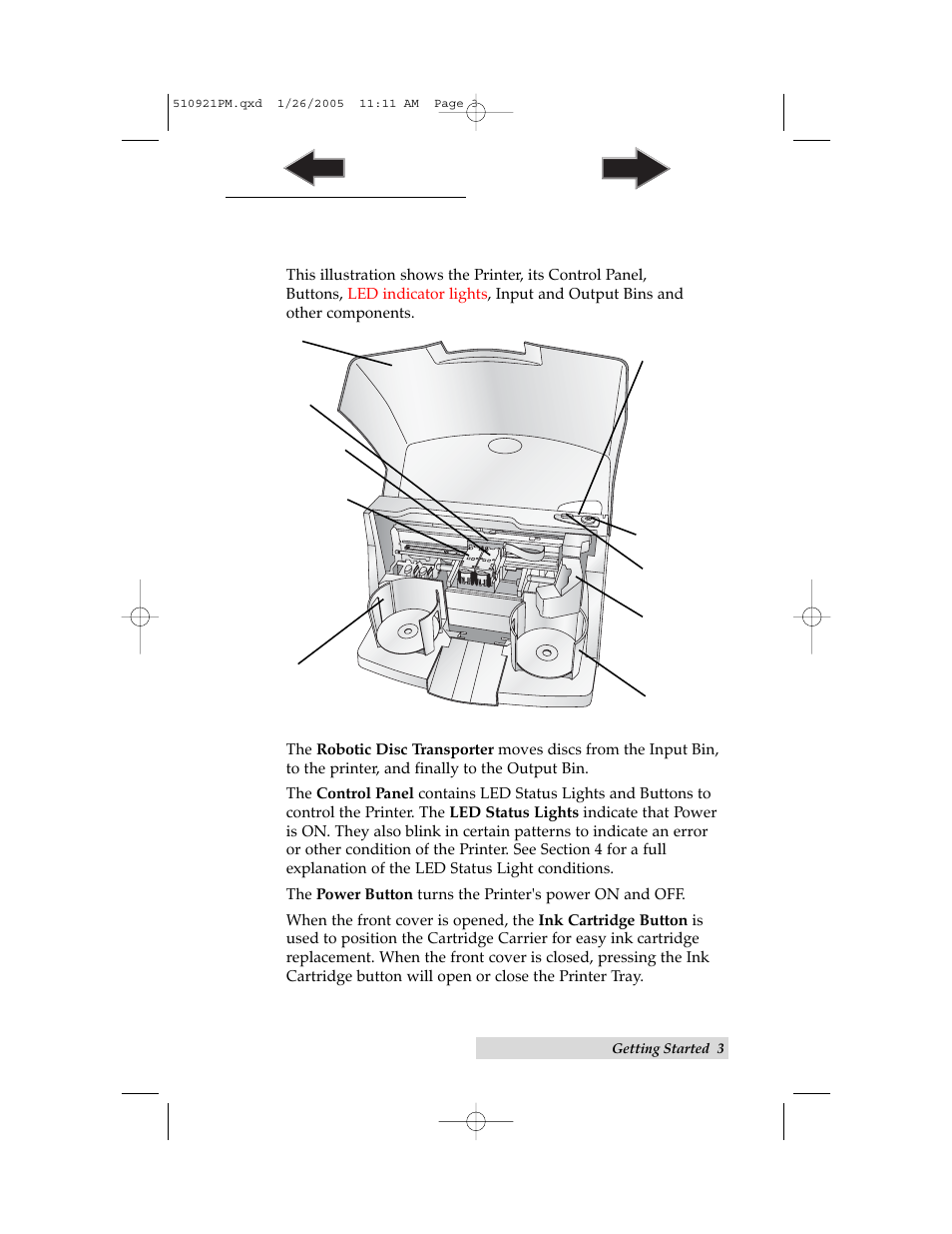 C. identifying the part, C. identifying the parts | Primera Technology BravoPro Optical Disc Printing System User Manual | Page 7 / 48