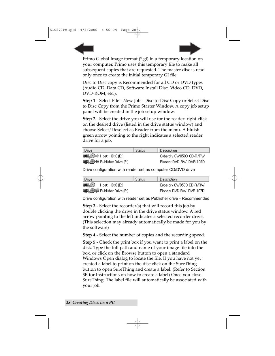 Primera Technology Primera Bravo Automated Opitcal Disc Duplication & Printing System II User Manual | Page 32 / 72