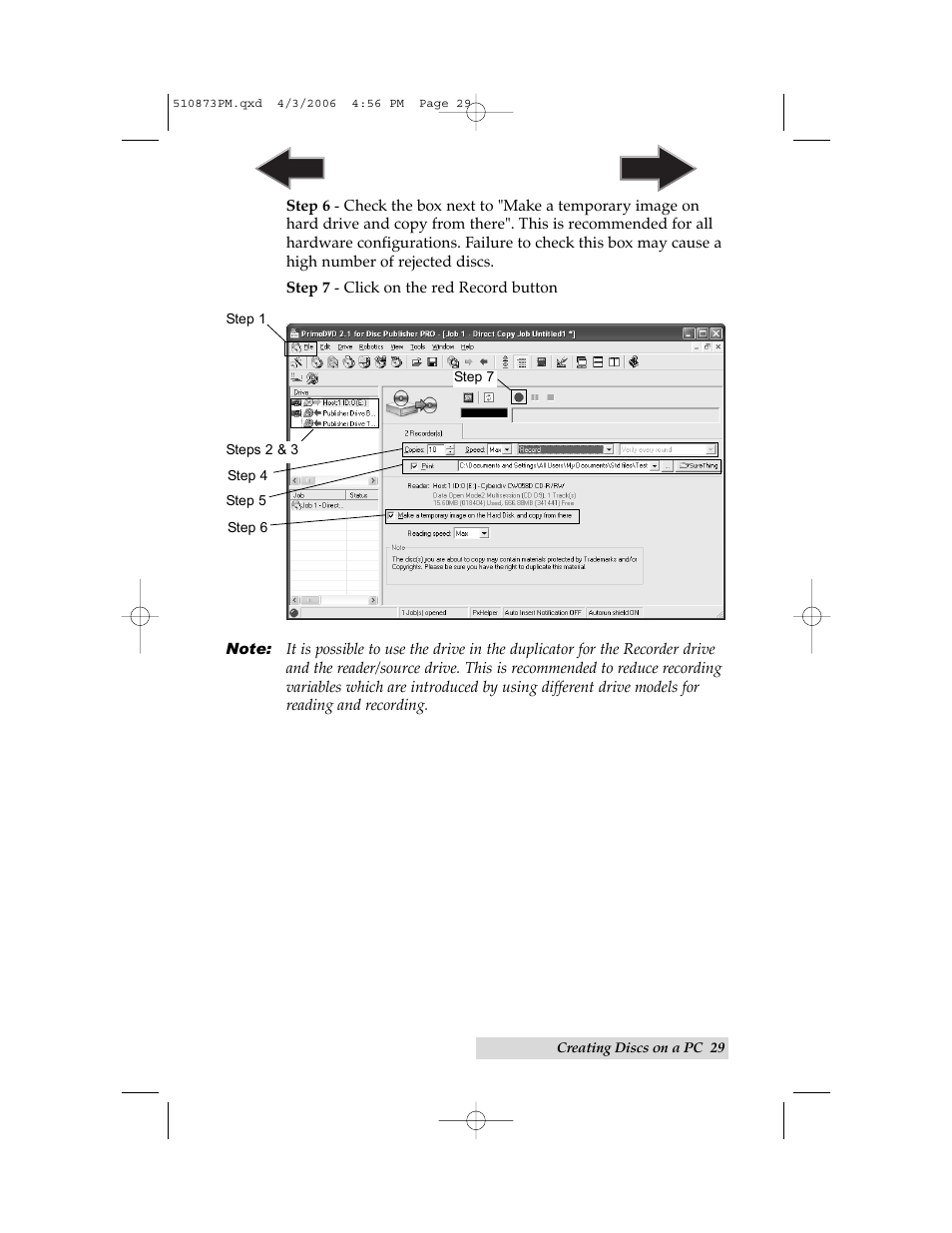 Primera Technology Primera Bravo Automated Opitcal Disc Duplication & Printing System II User Manual | Page 33 / 72
