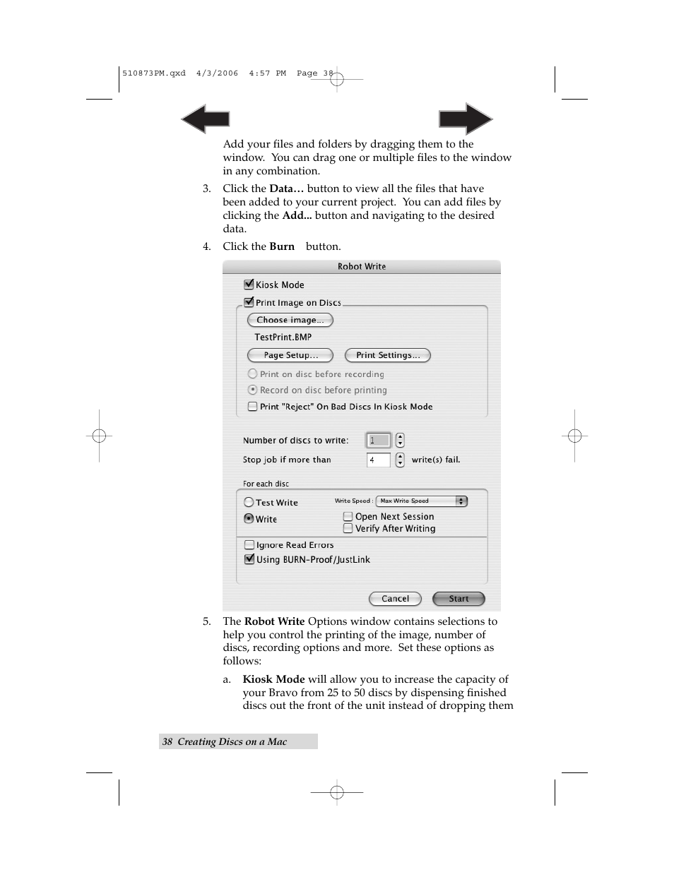 Primera Technology Primera Bravo Automated Opitcal Disc Duplication & Printing System II User Manual | Page 42 / 72