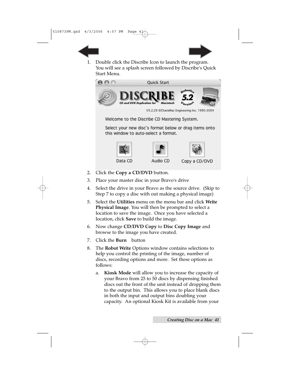 Primera Technology Primera Bravo Automated Opitcal Disc Duplication & Printing System II User Manual | Page 45 / 72