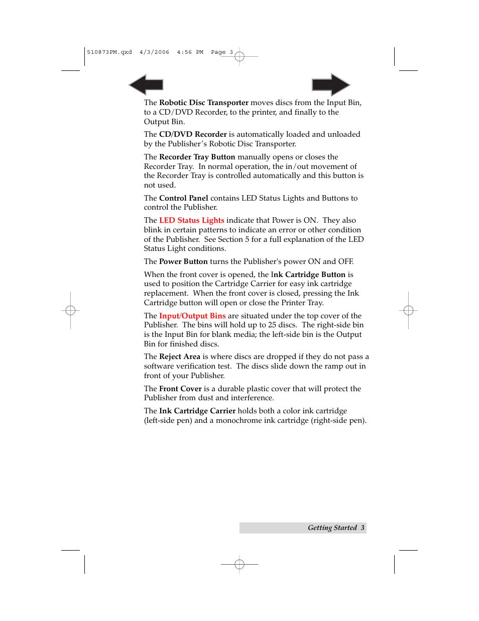Primera Technology Primera Bravo Automated Opitcal Disc Duplication & Printing System II User Manual | Page 7 / 72