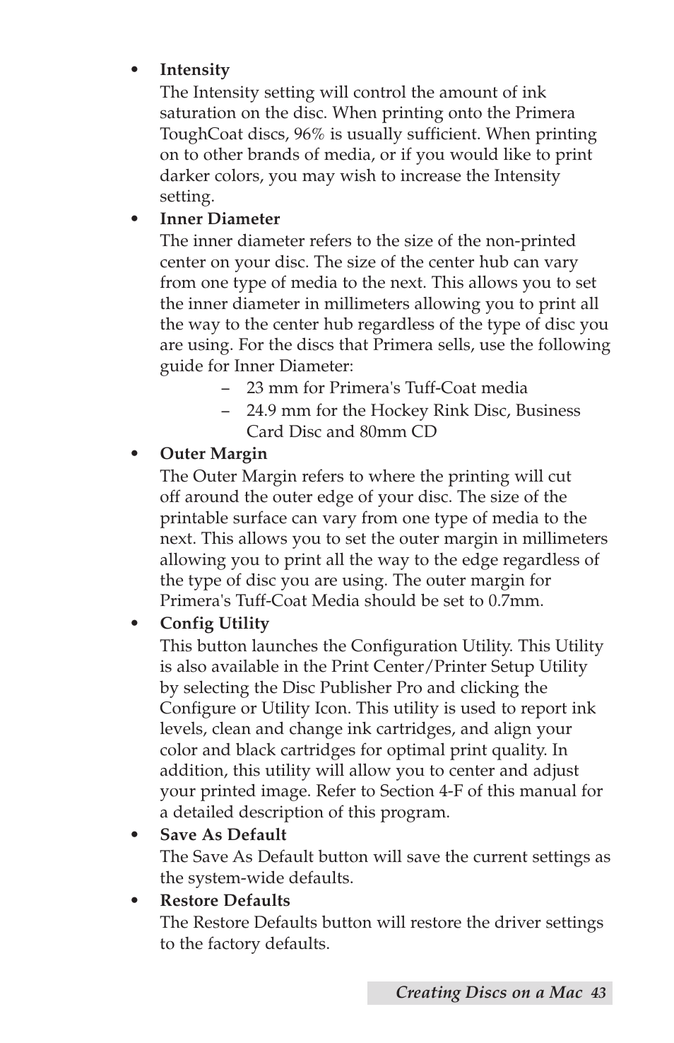 Primera Technology Disc Publisher Pro User Manual | Page 47 / 61